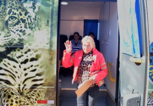 Foto: Ônibus do Projeto Onça Pintada atendeu mulheres do Nelson Trad, 2019 - André Almeida/Assessoria de Imprensa  