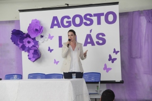 Foto: Aberta Campanha Agosto Lilás em Naviraí, 2019 - André Almeida/Assessoria de Imprensa  
